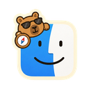 Finder icon in the Capybara Solid Mac icon theme