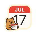 Calendar icon in the Capybara Solid Mac icon theme