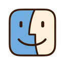 Finder icon in the Christmas Mac icon theme