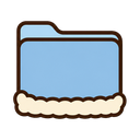 Folder icon in the Christmas Mac icon theme