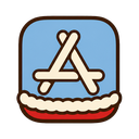 App Store icon in the Christmas Mac icon theme