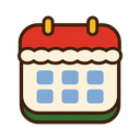 Calendar icon in the Christmas Mac icon theme
