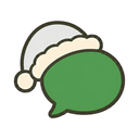 Messages icon in the Christmas Mac icon theme
