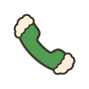 Phone icon in the Christmas Mac icon theme