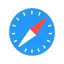 Safari icon in the Chunky Color Mac icon theme