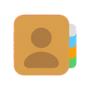 Contacts icon in the Chunky Color Mac icon theme