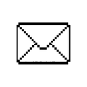 Mail icon in the Classic Mac 1-Bit Mac icon theme