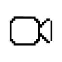 FaceTime icon in the Classic Mac 1-Bit Mac icon theme