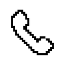 Phone icon in the Classic Mac 1-Bit Mac icon theme