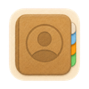 Contacts icon in the Cozy Pastel Mac icon theme
