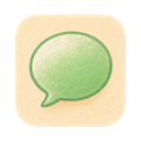 Messages icon in the Cozy Pastel Mac icon theme
