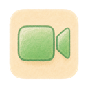 FaceTime icon in the Cozy Pastel Mac icon theme