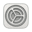 System Settings icon in the Crayon Sketch Mac icon theme