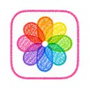 Photos icon in the Crayon Sketch Mac icon theme