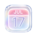 Calendar icon in the Fantasy Crystal Mac icon theme