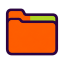 Folder icon in the Halloween Mac icon theme