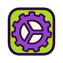 System Settings icon in the Halloween Mac icon theme