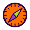 Safari icon in the Halloween Mac icon theme