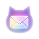 Mail icon in the Holographic Cat Gel Mac icon theme