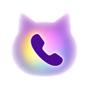 Phone icon in the Holographic Cat Gel Mac icon theme