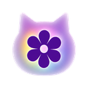 Photos icon in the Holographic Cat Gel Mac icon theme