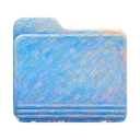 Folder icon in the Monet Bloom Mac icon theme