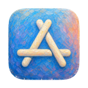 App Store icon in the Monet Bloom Mac icon theme