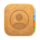 Contacts icon in the Monet Bloom Mac icon theme