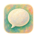Messages icon in the Monet Bloom Mac icon theme