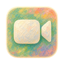 FaceTime icon in the Monet Bloom Mac icon theme