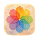 Photos icon in the Monet Bloom Mac icon theme