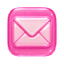 Mail icon in the Pink Y2K Gel Mac icon theme