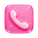 Phone icon in the Pink Y2K Gel Mac icon theme