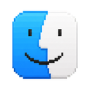 Finder icon in the Pixel Mac icon theme