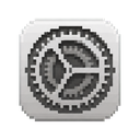 System Settings icon in the Pixel Mac icon theme