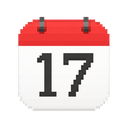 Calendar icon in the Pixel Mac icon theme