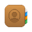 Contacts icon in the Pixel Mac icon theme