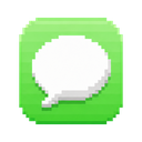 Messages icon in the Pixel Mac icon theme
