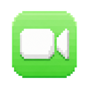 FaceTime icon in the Pixel Mac icon theme