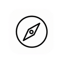 Safari icon in the Pure Line Mac icon theme