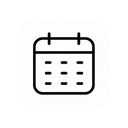 Calendar icon in the Pure Line Mac icon theme