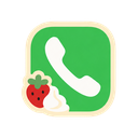 Phone icon in the Strawberry Solid Mac icon theme
