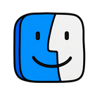 Finder icon in the Wobble Pop Mac icon theme