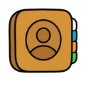 Contacts icon in the Wobble Pop Mac icon theme