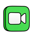 FaceTime icon in the Wobble Pop Mac icon theme
