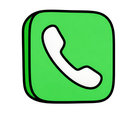 Phone icon in the Wobble Pop Mac icon theme