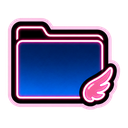 Folder icon in the Yami Kawaii Neon Mac icon theme