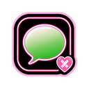 Messages icon in the Yami Kawaii Neon Mac icon theme