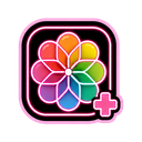 Photos icon in the Yami Kawaii Neon Mac icon theme